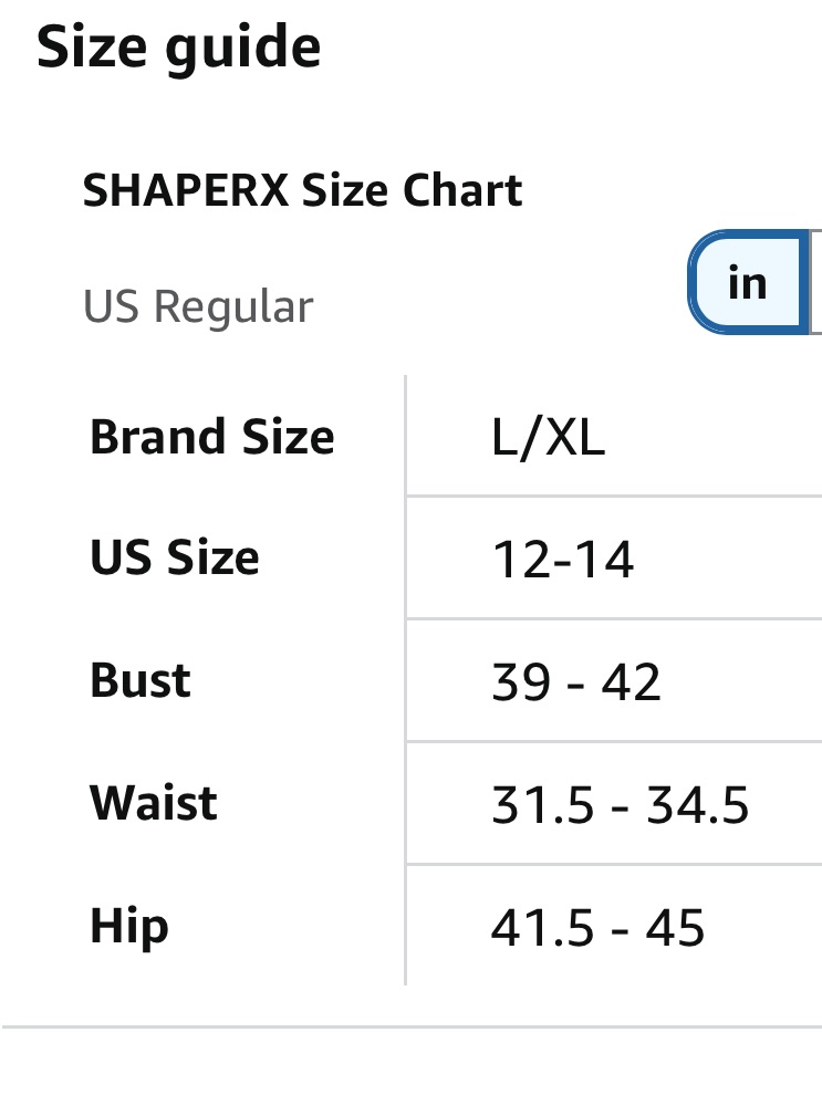 Shaperx Zip Up Front Slimming Fullbody Shapewear Nwt L/Xl — image 2 of 5